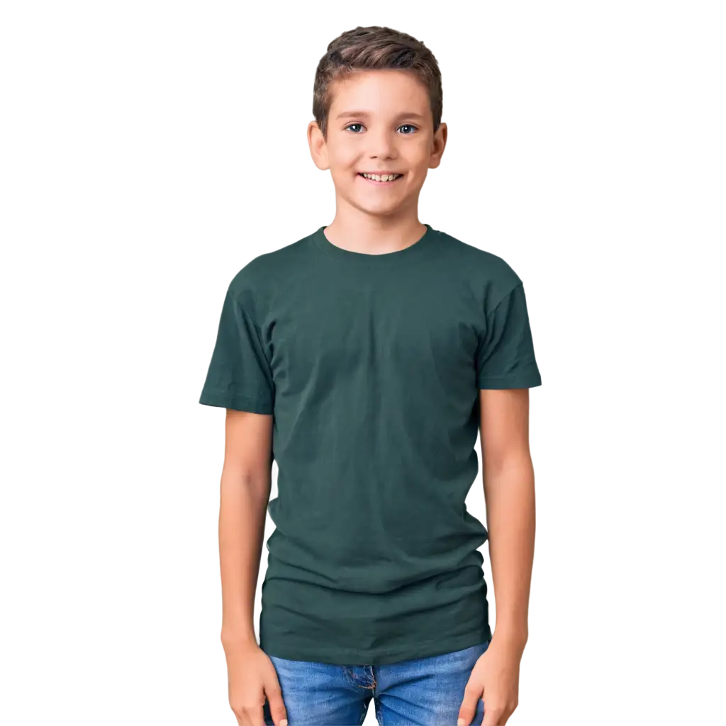  Cute boy wearing t-shirts