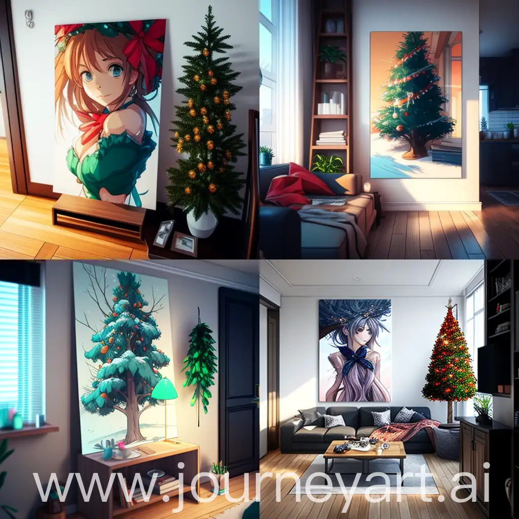 AnimeStyled-Home-Decor-Festive-New-Year-Tree-in-Vibrant-Anime-Art