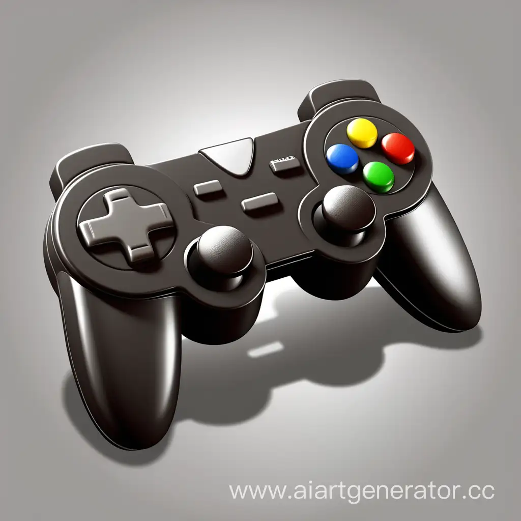 Vibrant-3D-Gamepad-Icon-for-Enhanced-Gaming-Experience