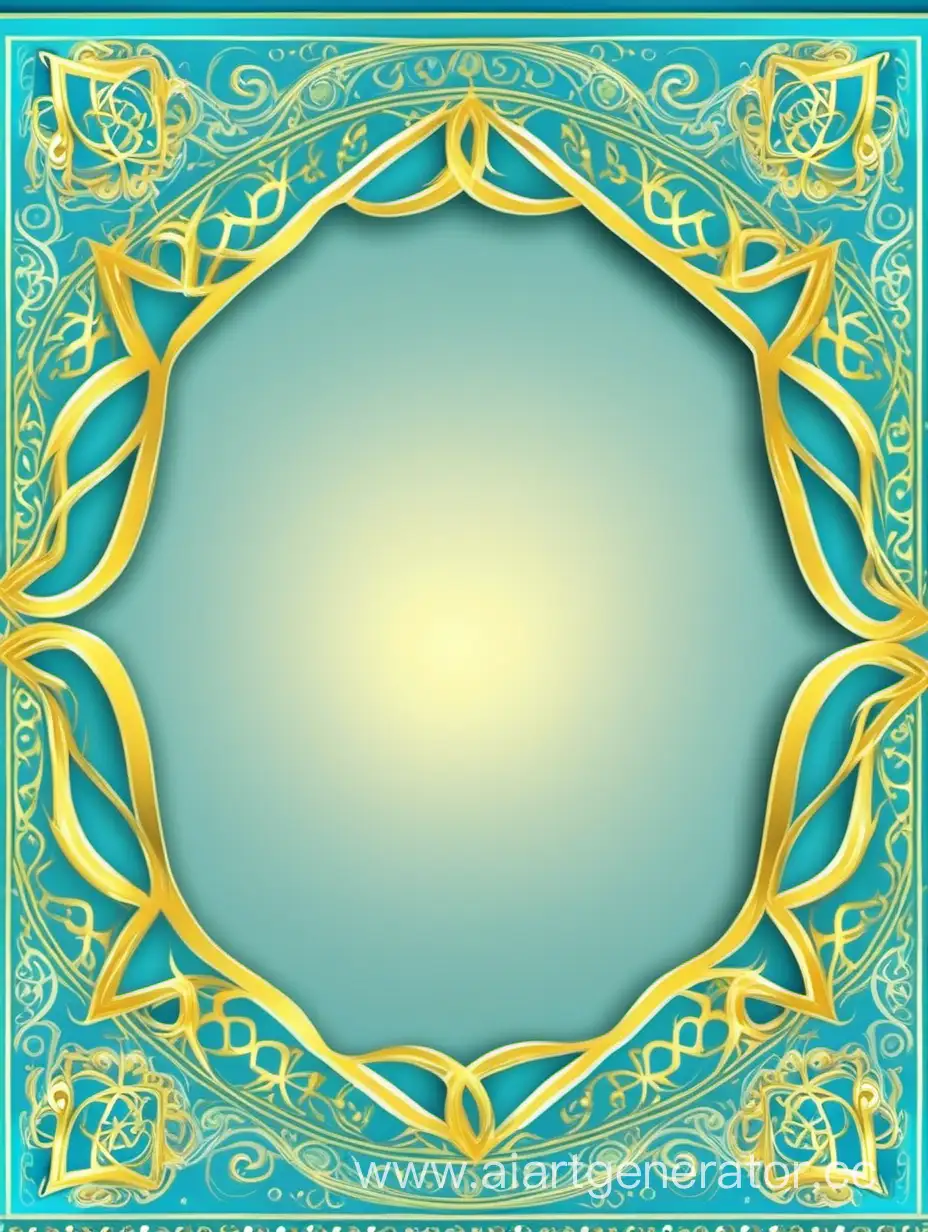 Heavenly-Shades-with-Kazakh-Ornaments-for-Presentation-Background