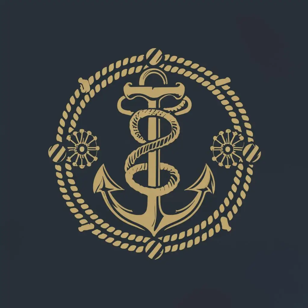 LOGO-Design-For-AnchorR-Nautical-Theme-with-Anchor-Ship-and-R-Typography
