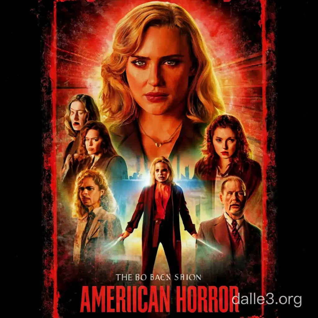 American horror Movie Poster in Drew Struzan Style