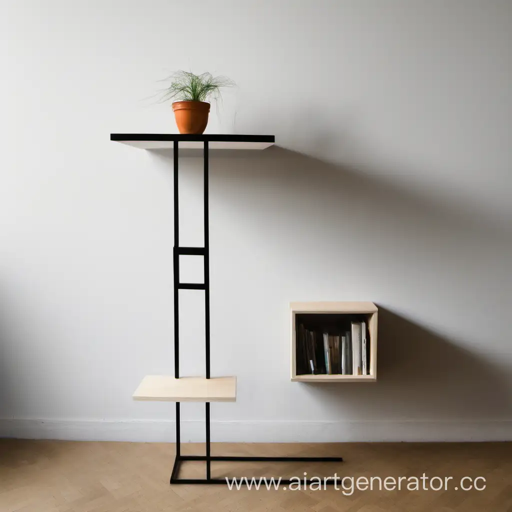 Minimalist-Square-Shelf-Balancing-on-a-Single-Leg