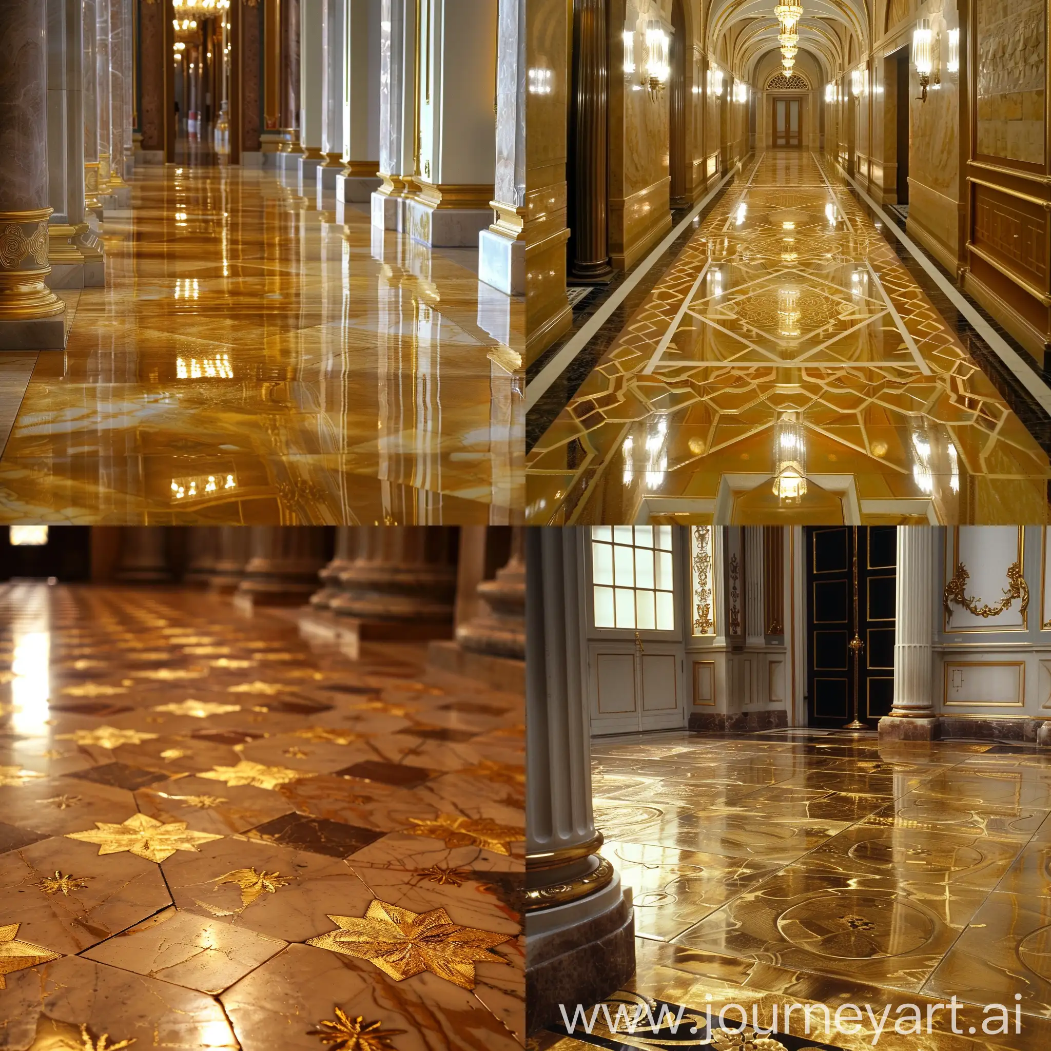 Golden-Floor-Reflections-Abstract-Artistic-Vision-of-Harmony-and-Tranquility