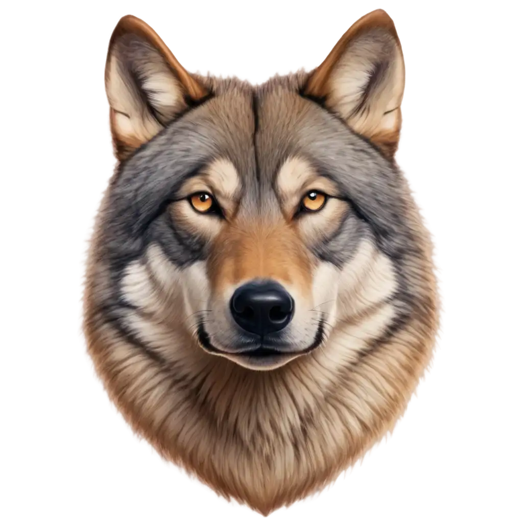 3D COLORFUK WOLF FACE DESIGN