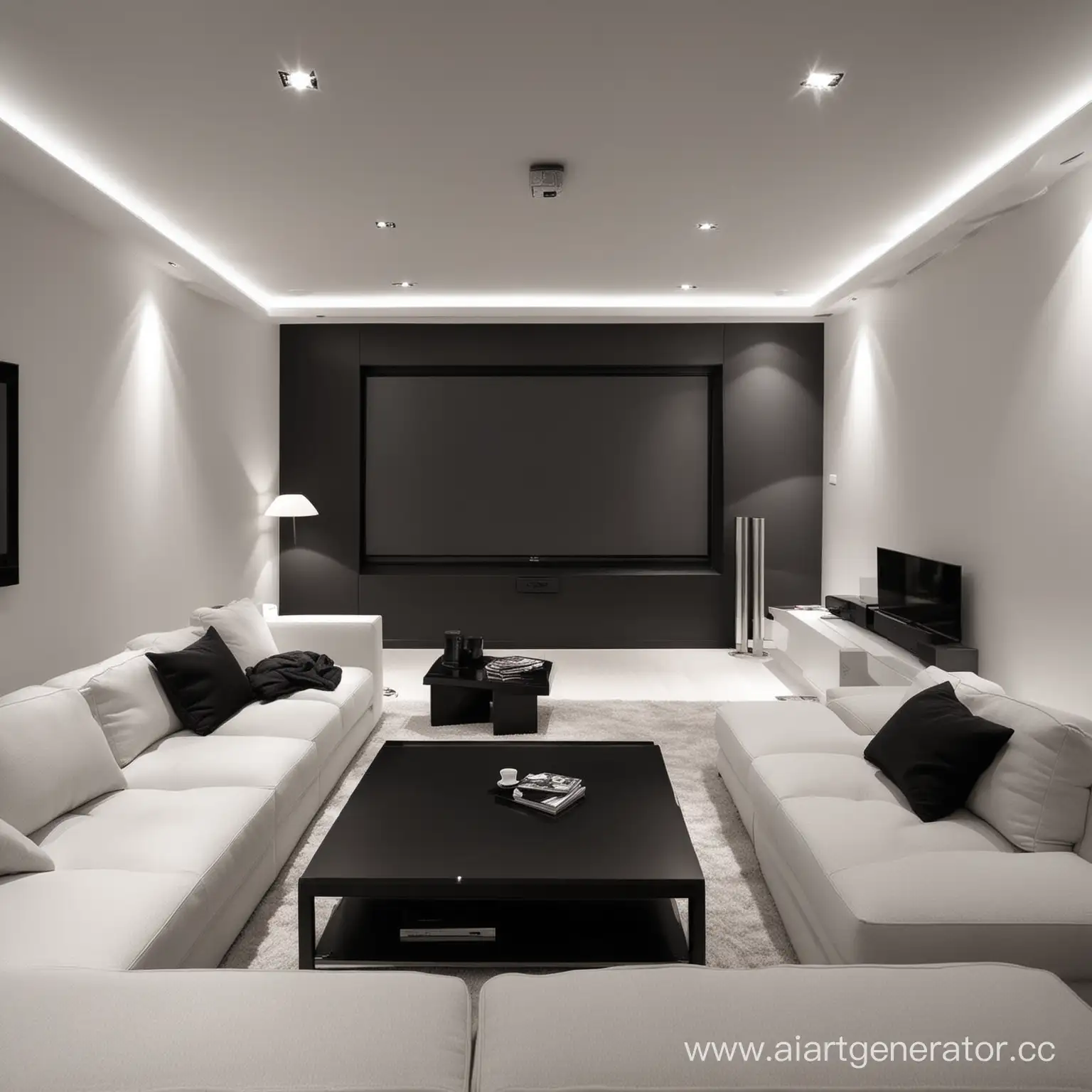 Modern-Minimalist-Private-Cinema-Room-with-Plasma-Screen-and-Sofa