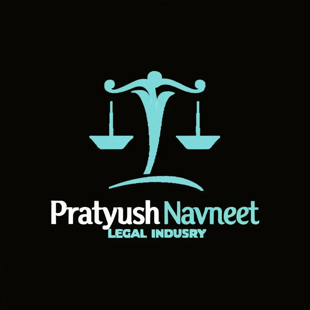 logo, PA, with the text "pratyush navneet", typography, be used in Legal industry