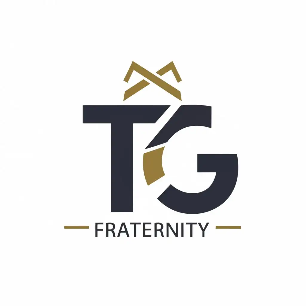 logo, TG, with the text "TG fraternity", typography, be used in Finance industry