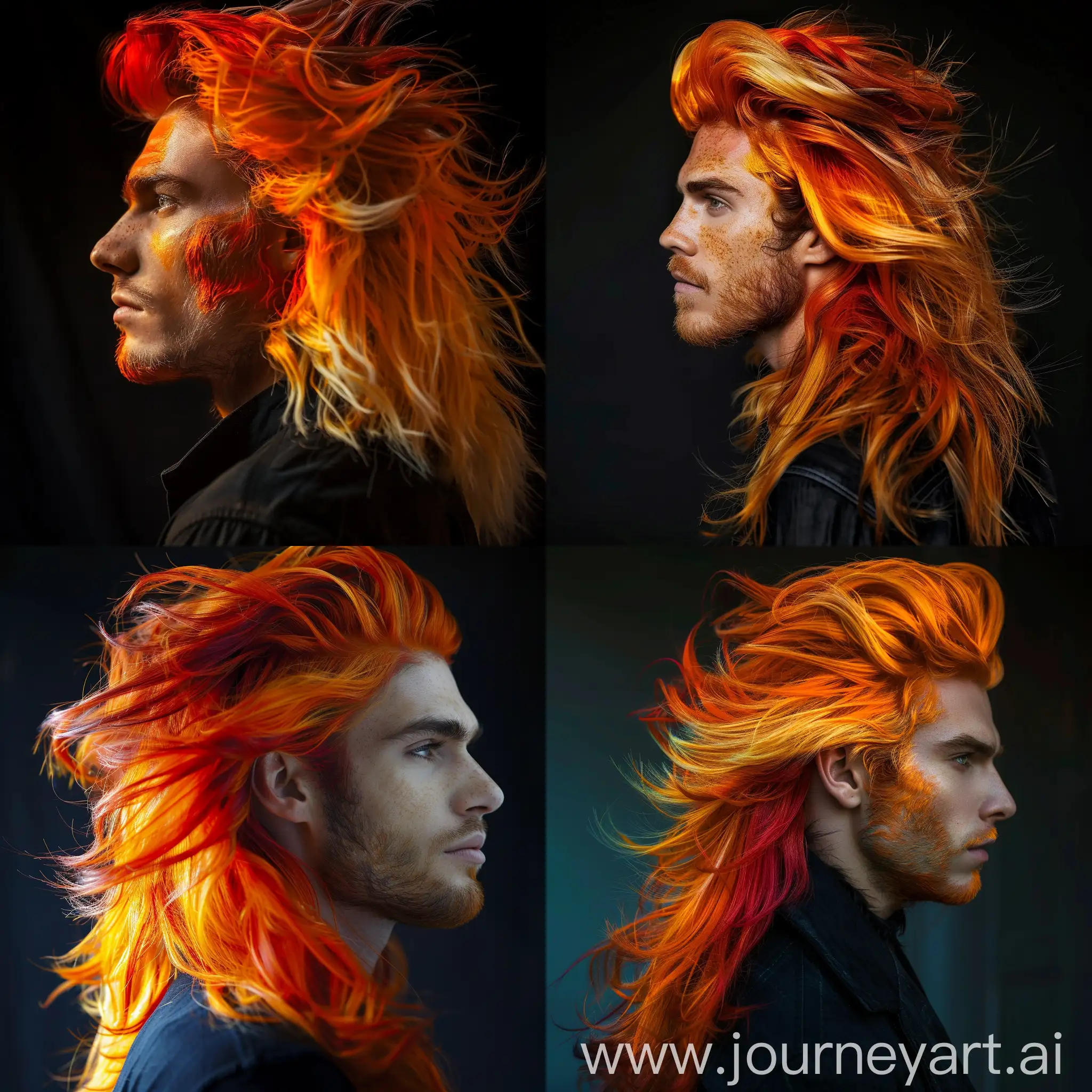 FieryLion-Inspired-Handsome-Man-with-Long-Colored-Hair-Universal-Elegance