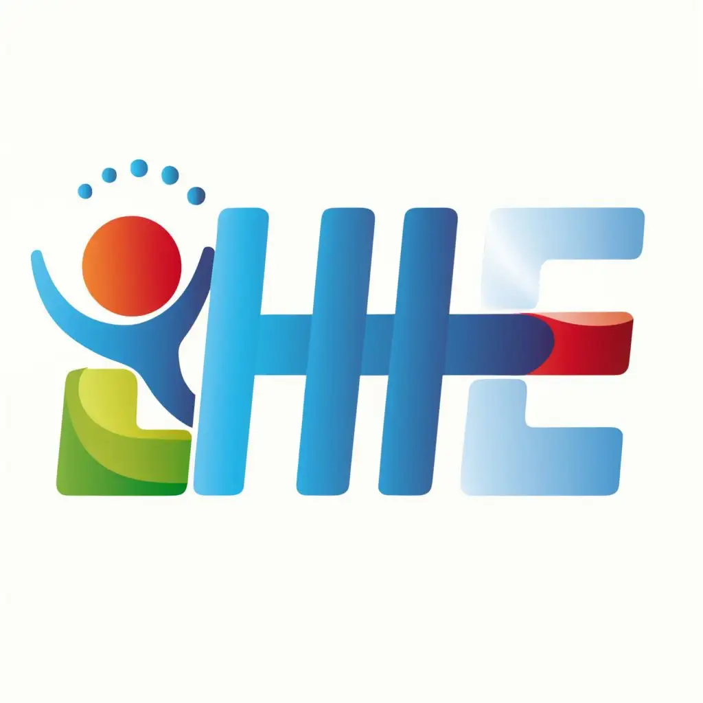 logo, Health, with the text "LHE", typography