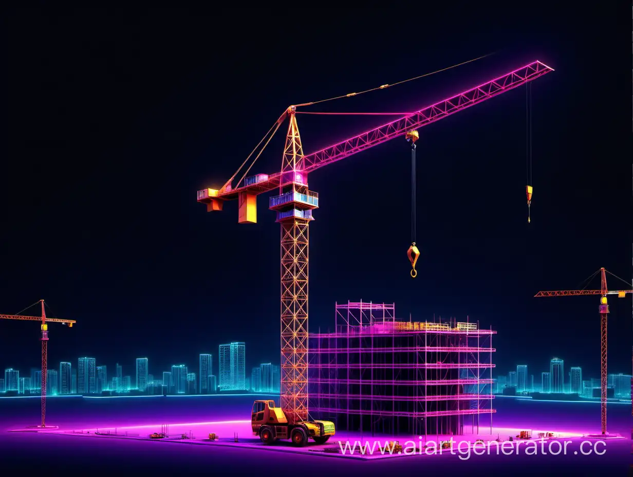 Neon-Glow-Tower-Crane-Construction-for-Desktop-Wallpaper
