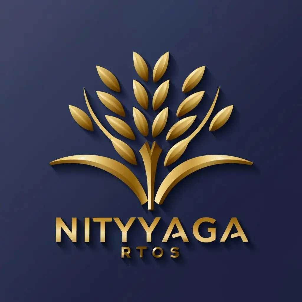 a logo design,with the text "Nityaga RTOS", main symbol:Agriculture Technology, 3d design,Moderate,clear background