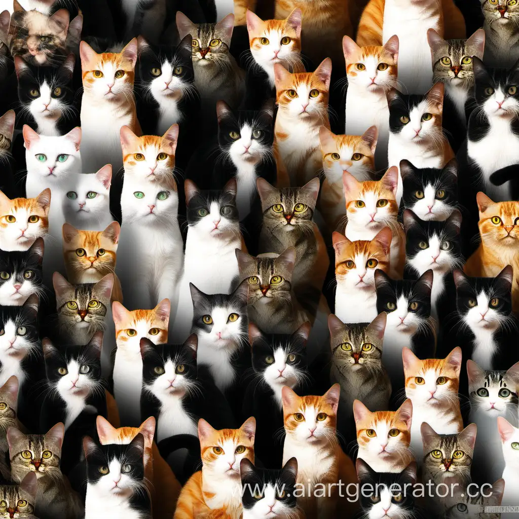 a lot of cats in high resulotion
