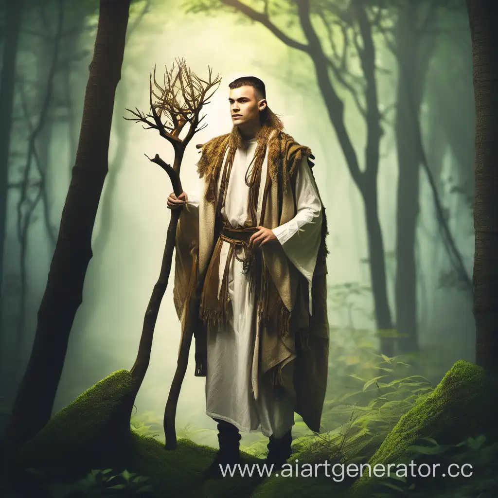 Druid-in-Light-Clothing-Mystical-Encounter-in-the-Enchanted-Forest