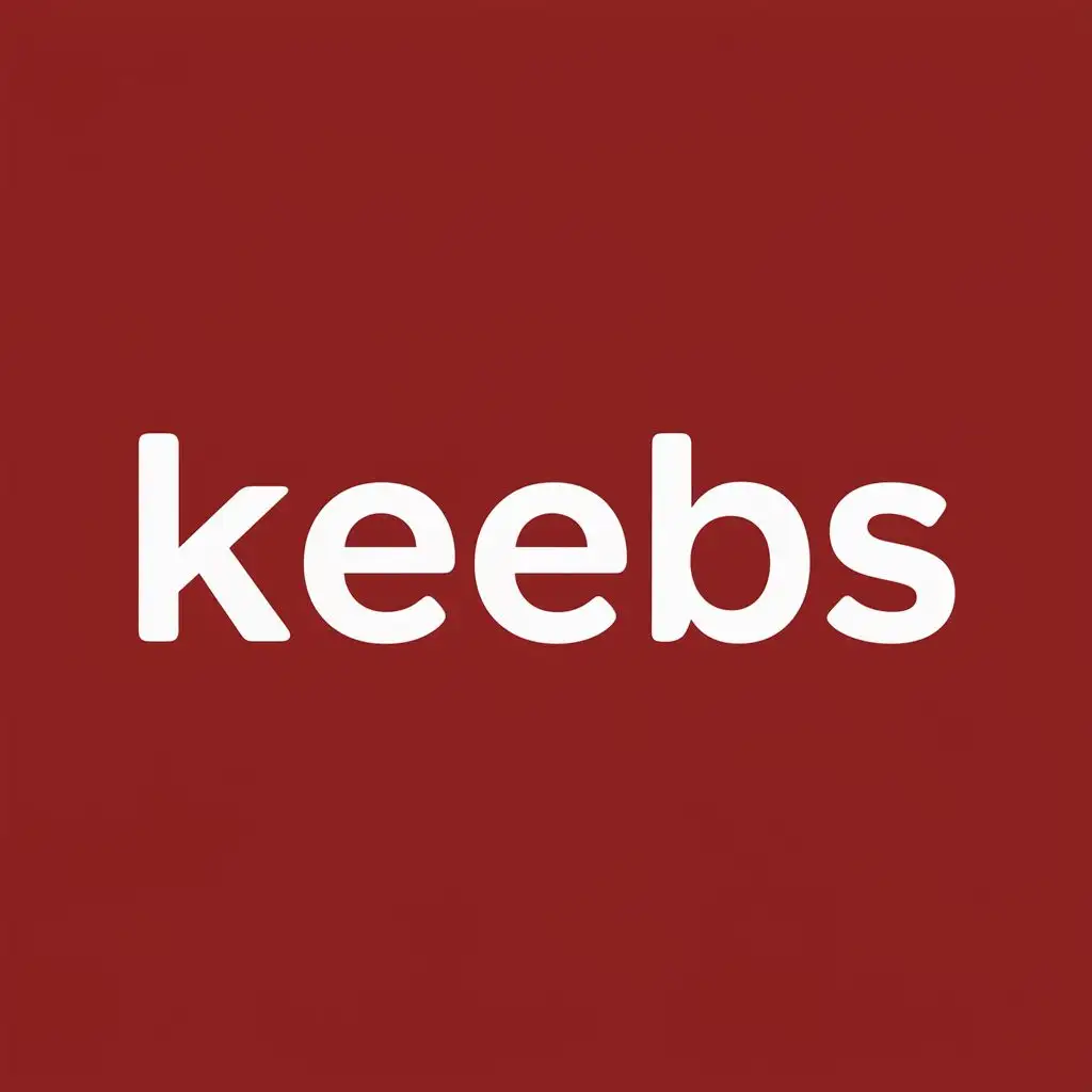 logo, Keyboard  in apple style, with the text "Keebs", typography, be used in Internet industry