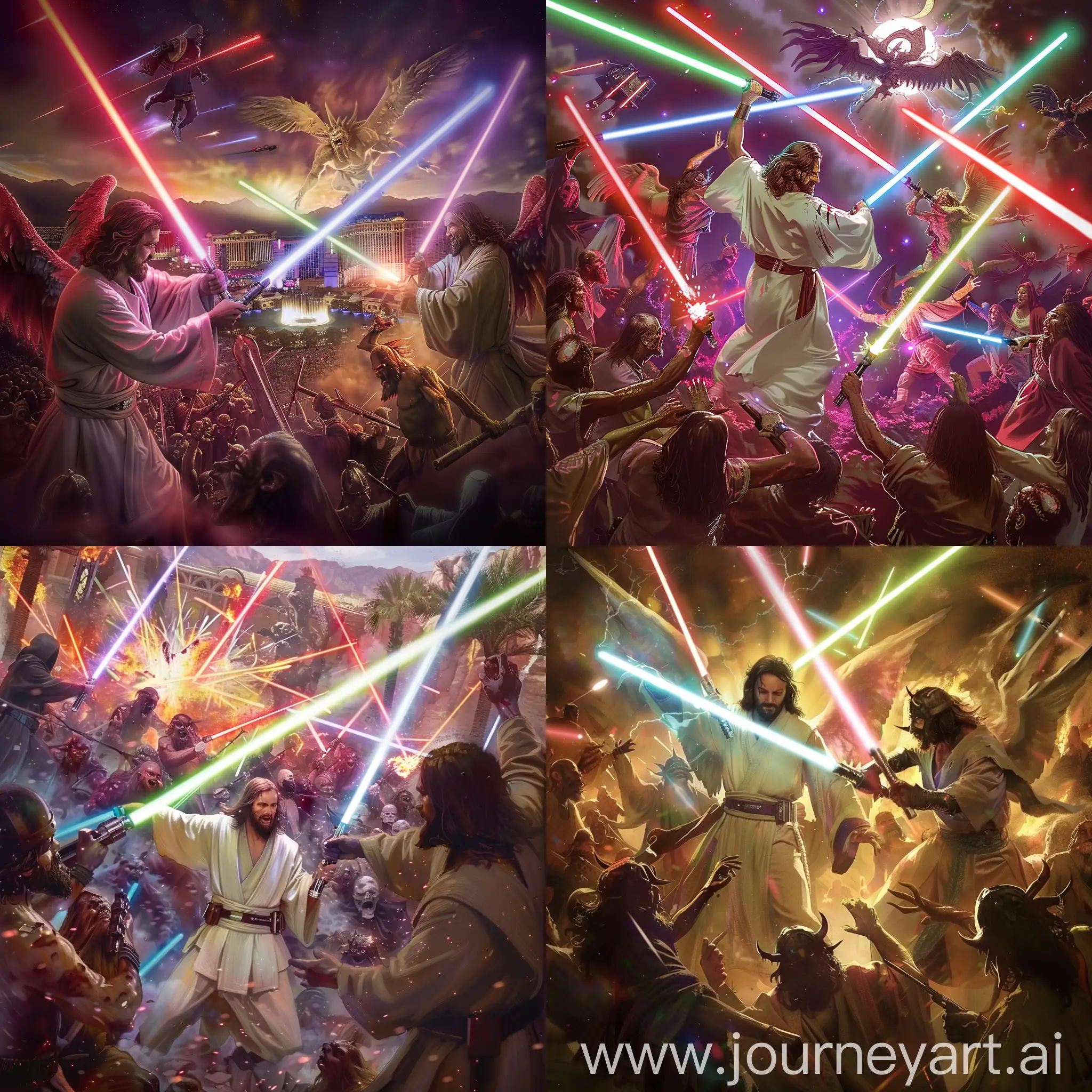 Epic-Battle-of-Jesus-Christ-and-Angels-versus-Allah-and-Demons-with-Lightsabers-in-Las-Vegas