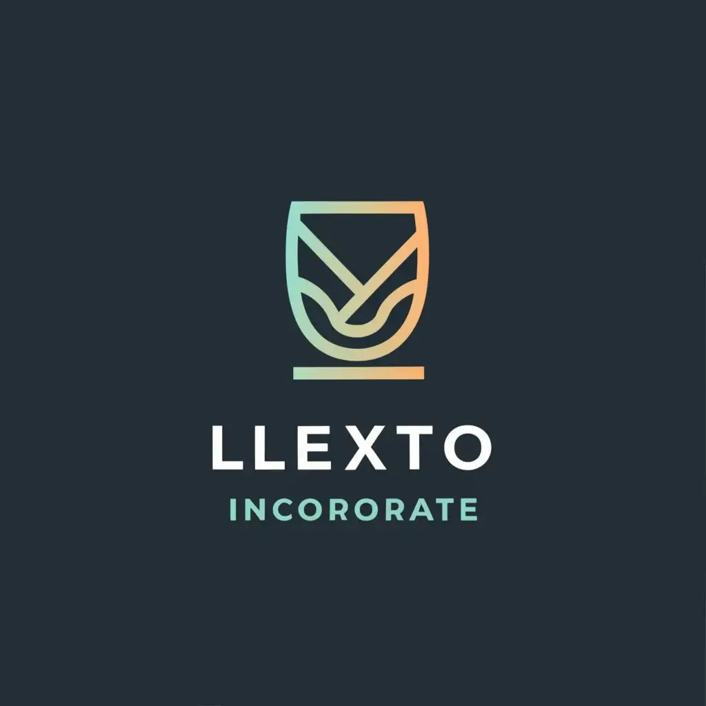 a logo design,with the text "LEXTO INCORPORATE", main symbol:glass,Minimalistic,be used in Retail industry,clear background