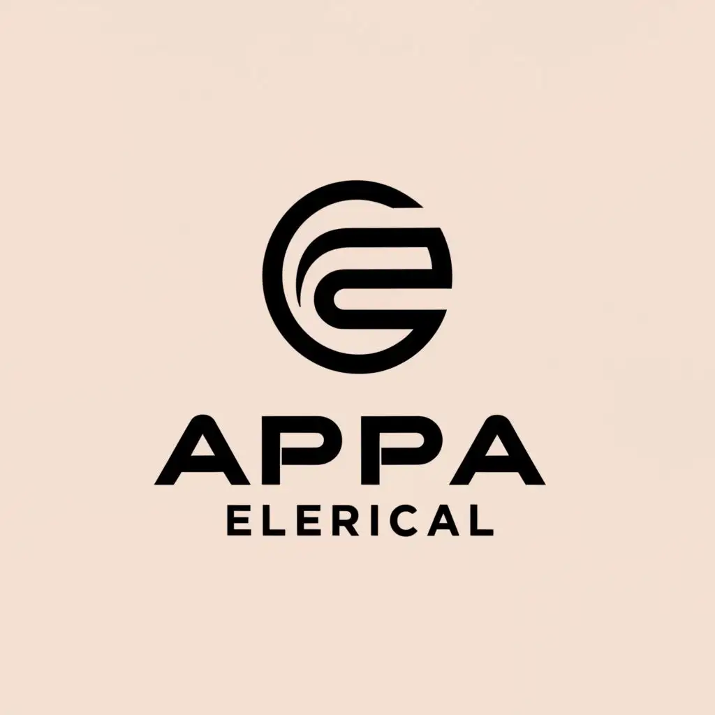 LOGO-Design-For-Appa-Electrical-Bold-Double-As-in-Black-on-a-Clear-Background