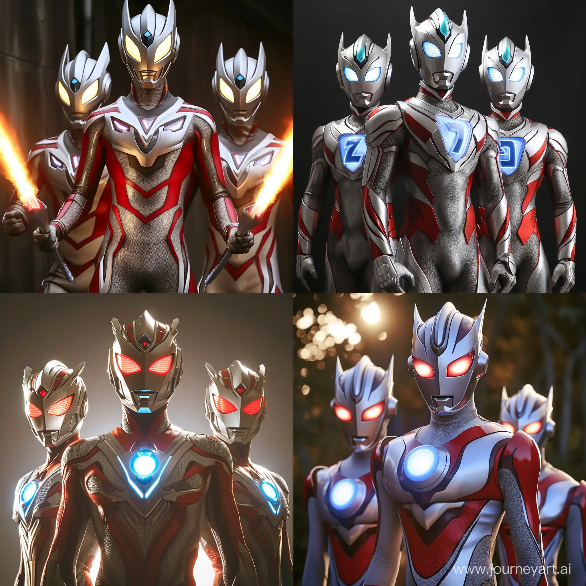 Ultraman-Three-Action-Figure-with-Version-6-and-Aspect-Ratio-11-Limited-Edition-Collectible
