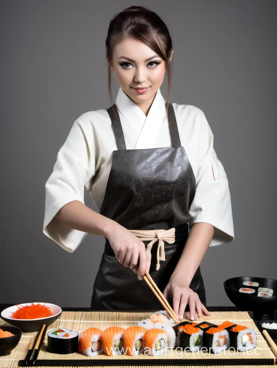 Graceful-Girl-Making-Sushi-and-Rolls-with-Precision-and-Elegance