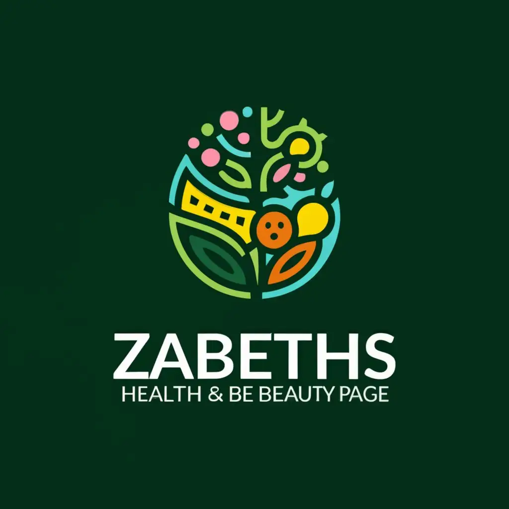 LOGO-Design-for-Zabeths-Health-and-Beauty-Page-Vibrant-Fruits-and-Spirulina-Supplements