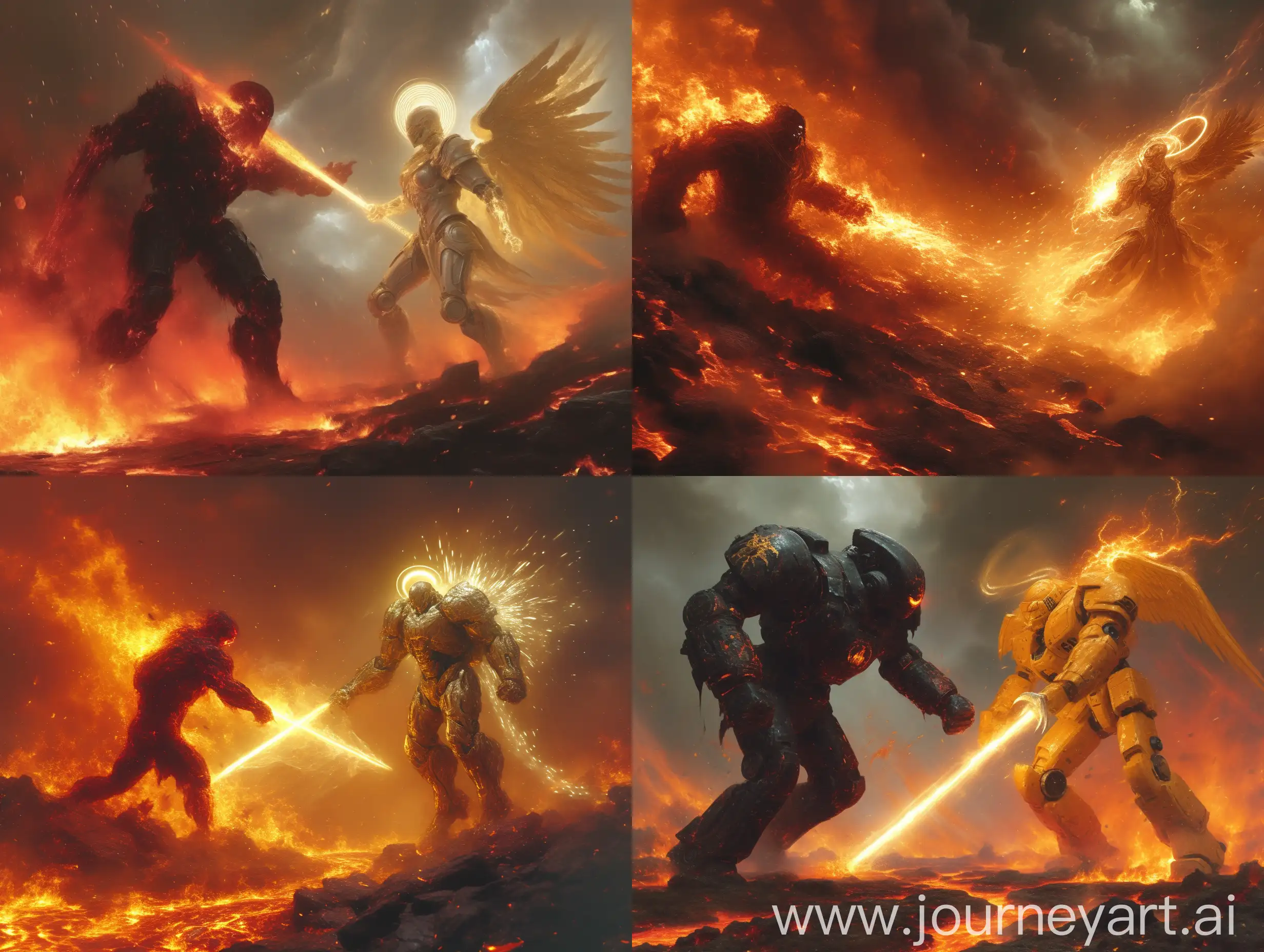 Infernal-Robot-Confronts-Celestial-Automaton-in-Epic-Cosmic-Clash