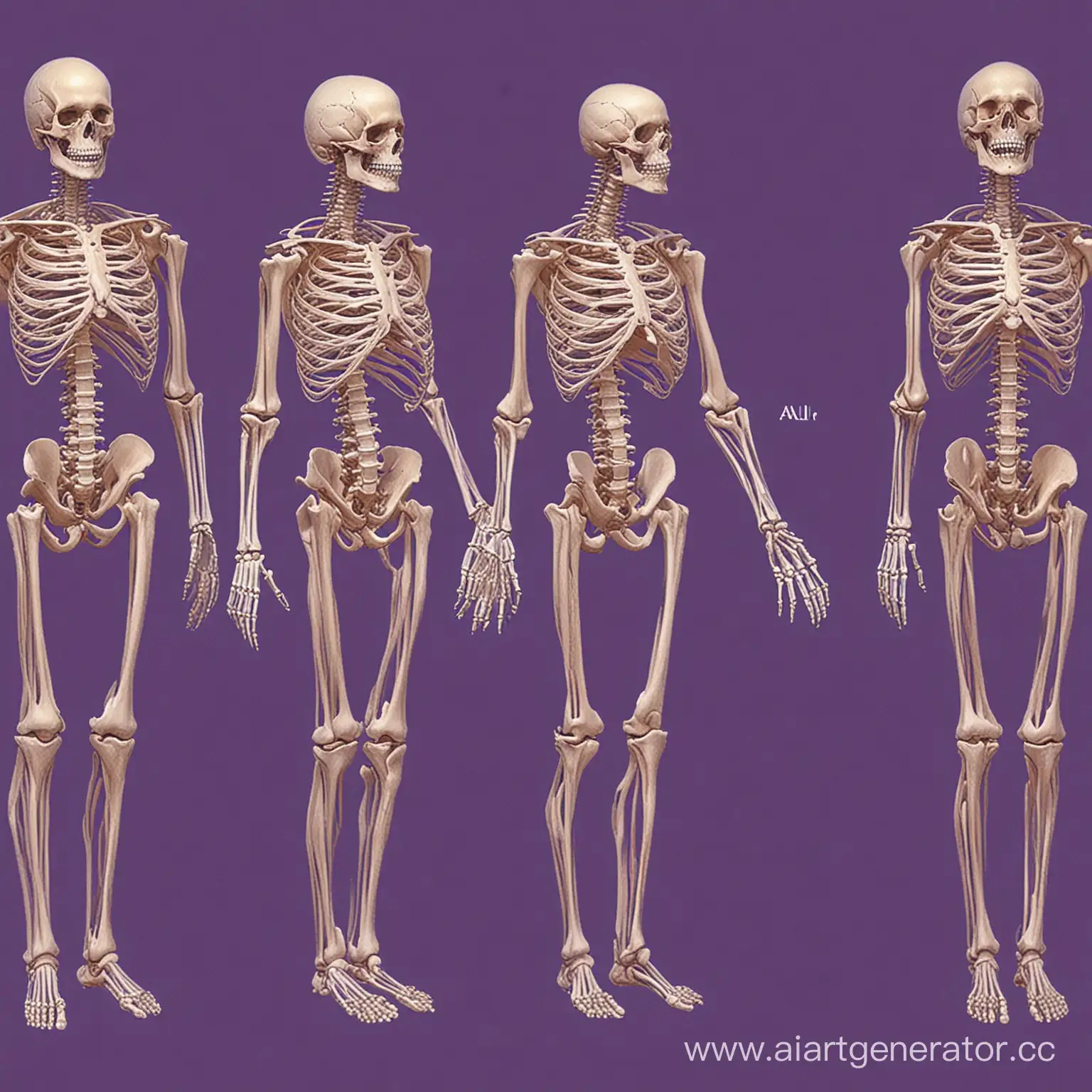 Human-Skeletal-System-Diagram-on-Purple-Background