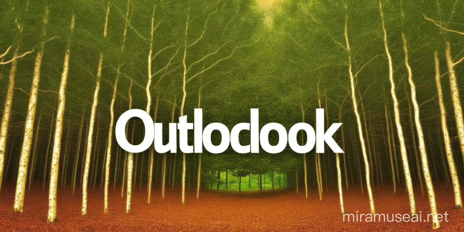 trees in nature using the outlook logo