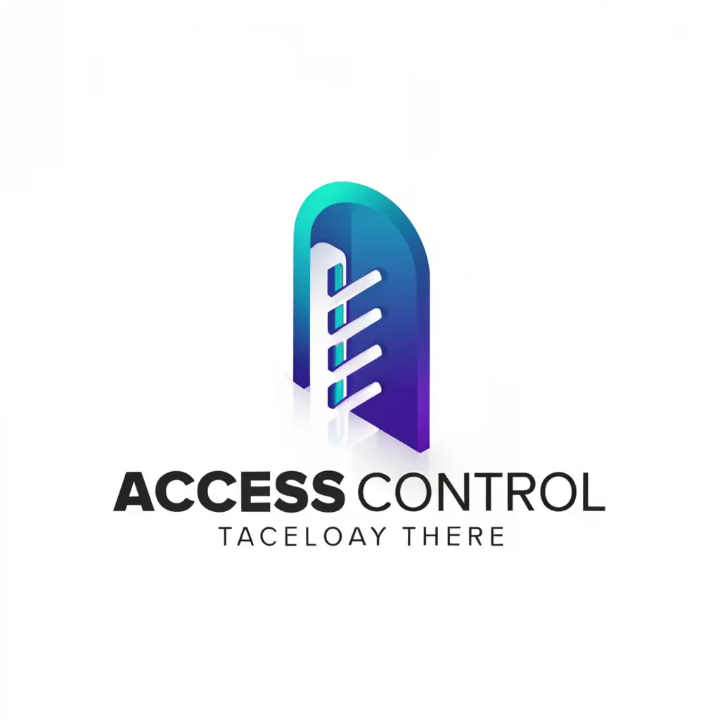 a logo design,with the text "ACCESS CONTROL", main symbol:Door,Moderate,be used in Technology industry,clear background