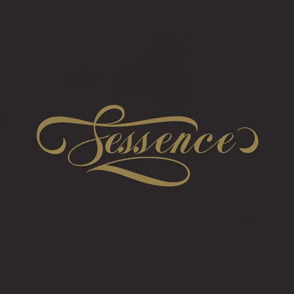 a logo design, with the text 'Essence', main symbol: Luxury restaurant, unique elegant cursive 'Essence', Moderate, be used in Restaurant industry, clear background