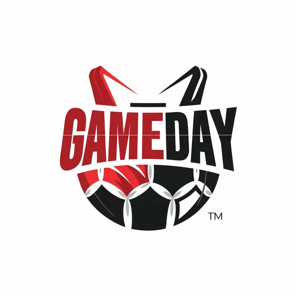 a logo design,with the text "gameday", main symbol:soccer ball,Moderate,be used in Sports Fitness industry,clear background