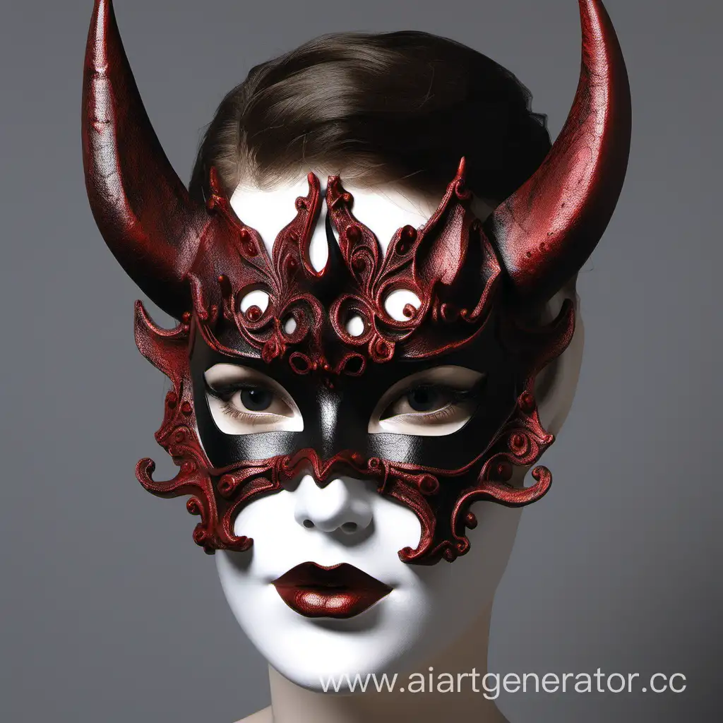 devil masquerade mask beautiful little Details