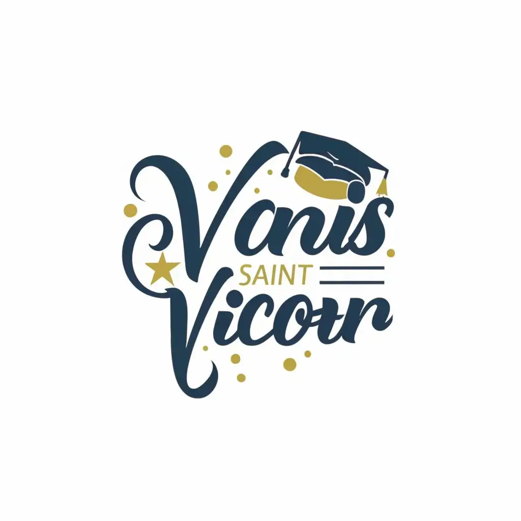 logo, BUSINESS ADMINISTRATION, with the text "VANIS SAINT VICTOR", typography, be used in Education industry
