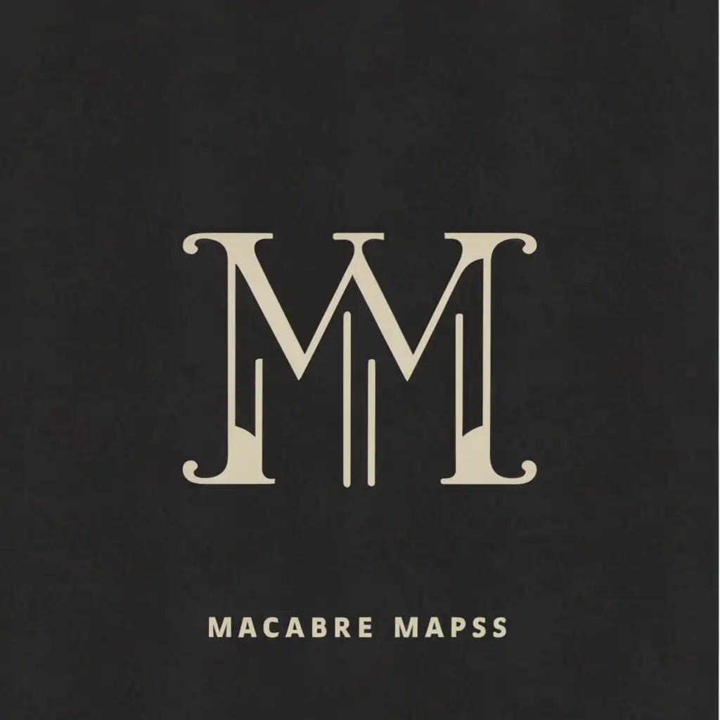 a logo design,with the text "macabre maps", main symbol:MM,Moderate,be used in Travel industry,clear background