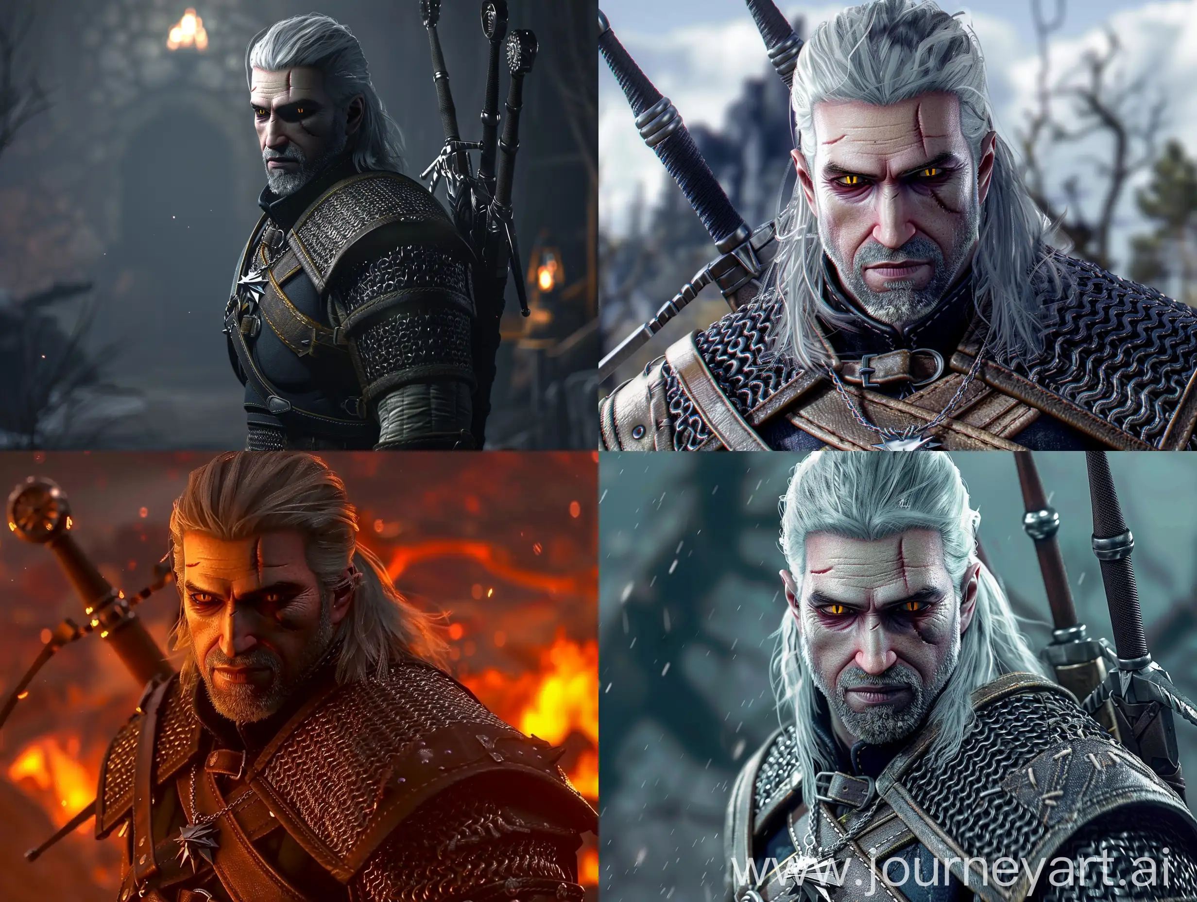 The Witcher 4K quality is super realistic and detailed 