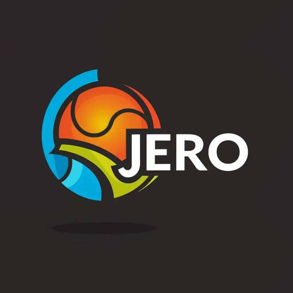 a logo design,with the text "Jerro", main symbol:Sports,Moderate,be used in Sports Fitness industry,clear background