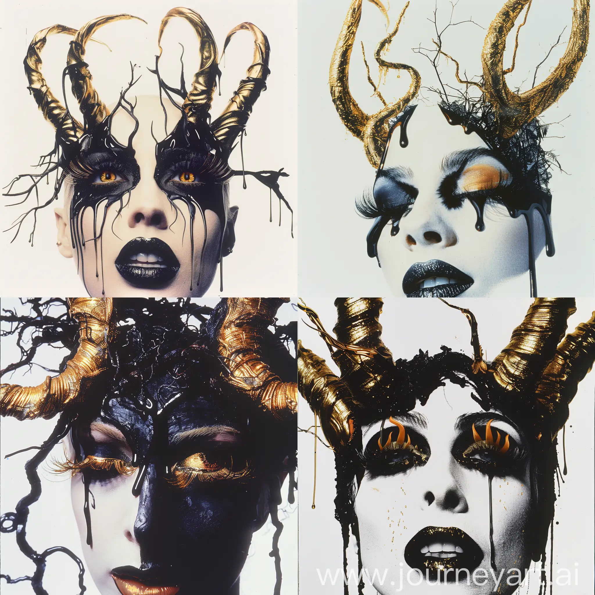Twisted-Demon-with-Golden-Horns-Horror-Aesthetic-Double-Exposure-Art