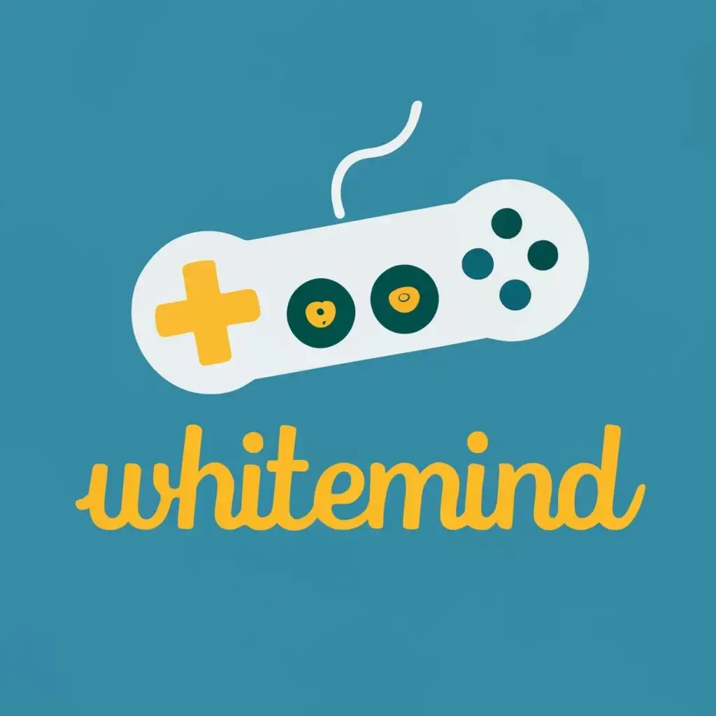 logo, joystick, with the text "whitemind", typography, be used in Home Family industry