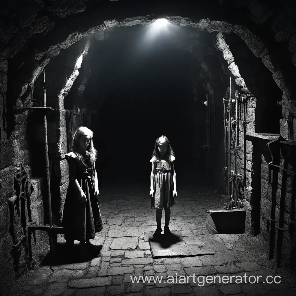 Mysterious-Dungeon-Encounter-Woman-and-Girl-in-the-Shadows