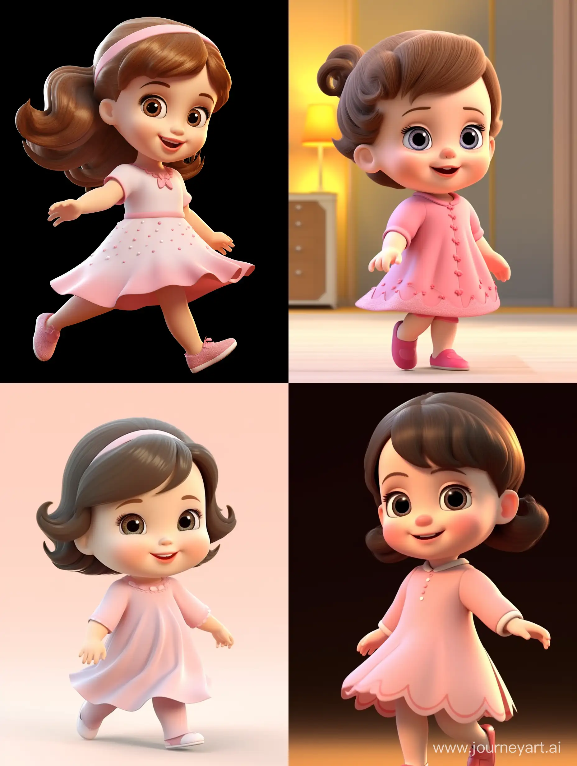 Enchanting-3D-Animation-Adorable-Baby-in-Magical-Pink-Dress
