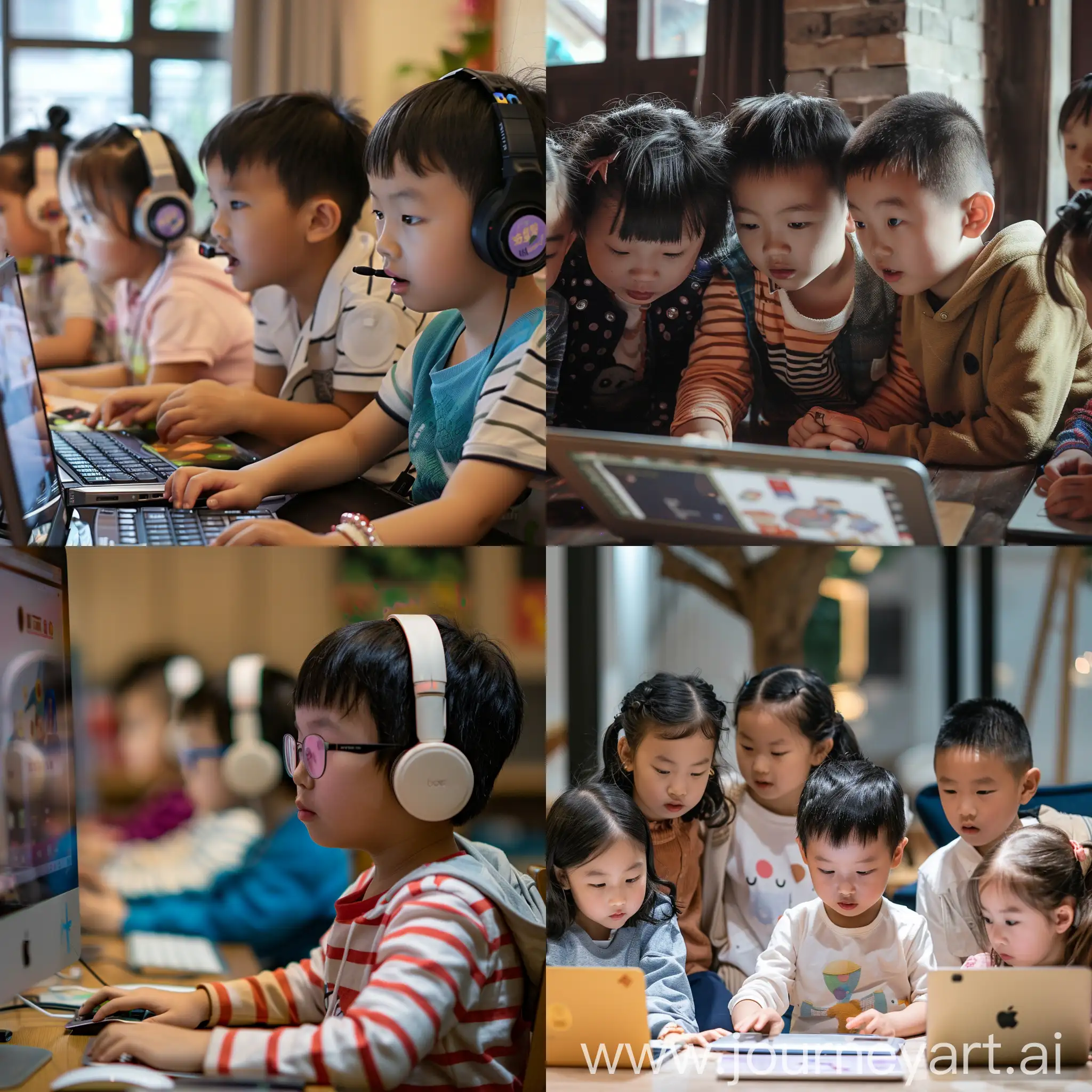国际爱学习社群，中国小朋友和美国小朋友，10人左右，一起通过互联网学习高质量的教育软件和资源