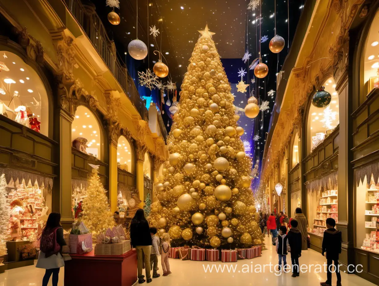 Enchanting-Childrens-Store-with-Giant-Christmas-Tree-and-Magical-Ornaments