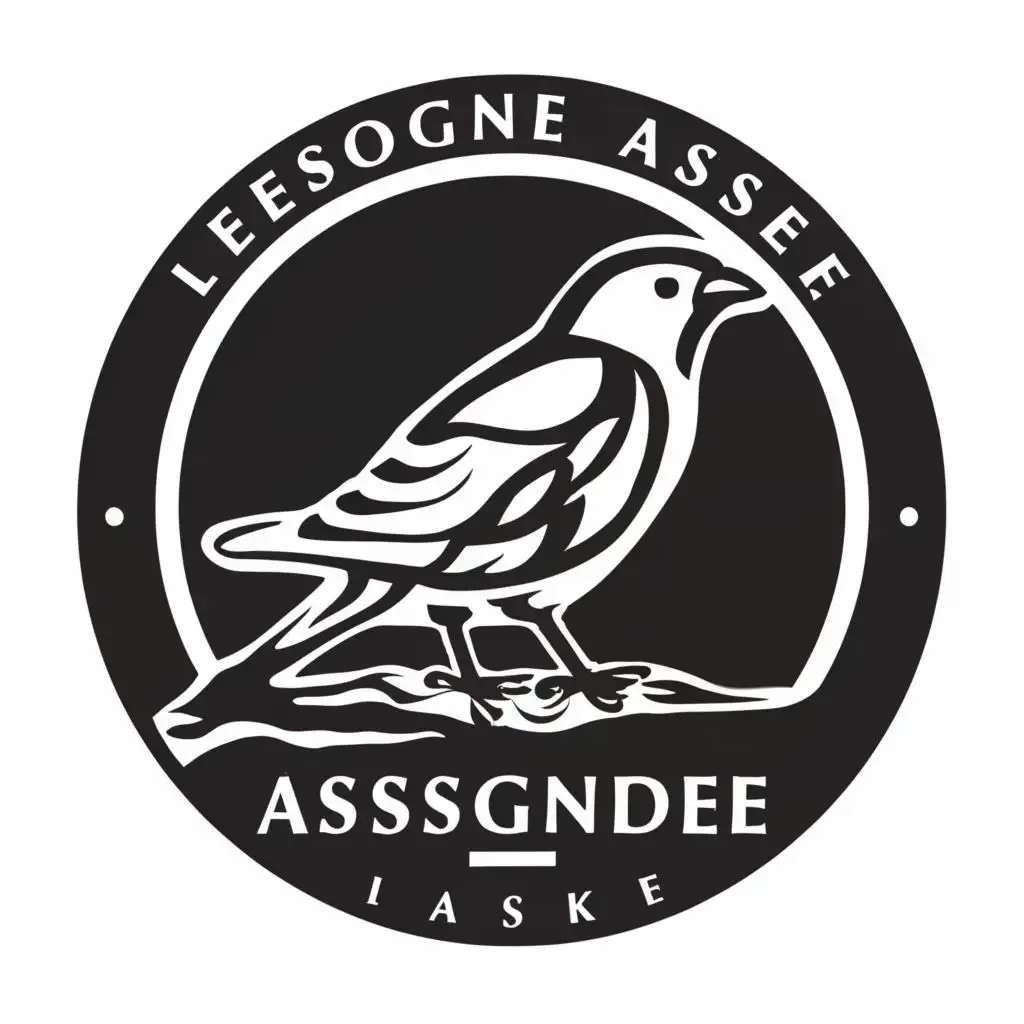 logo, A bird called the besogne assignée
The logo must be a black circle, with the bird in white in it

The bird should convey the idea of getting things done, with the text "Task", typography