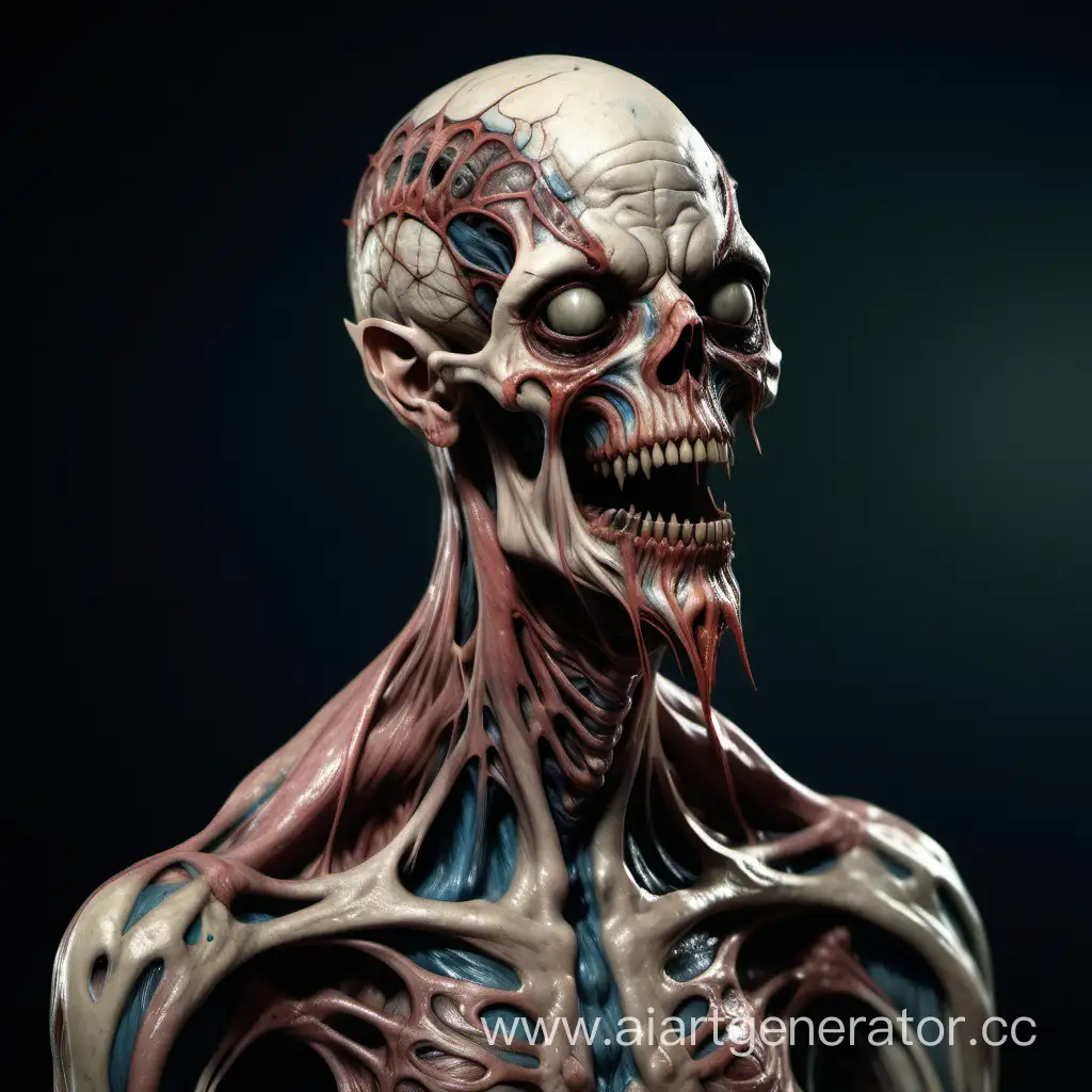 grotesque anatomy creature, body horror