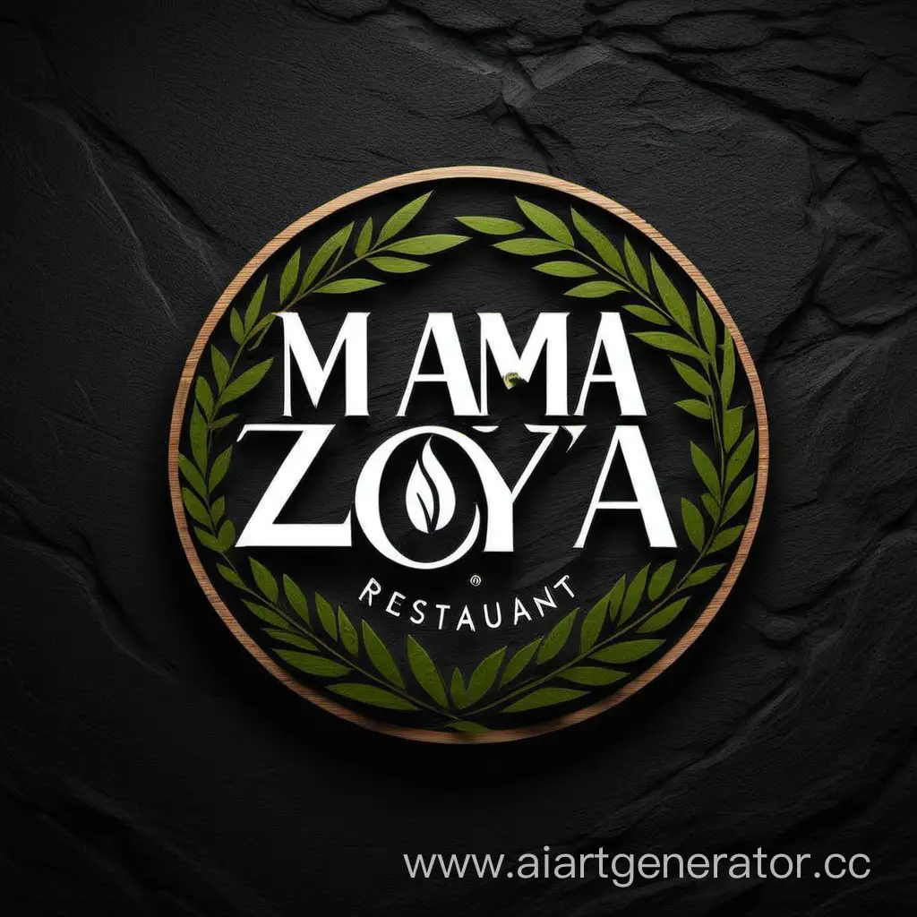 Mama-Zoya-EcoFriendly-Restaurant-Logo-with-Minimalist-Modern-Style