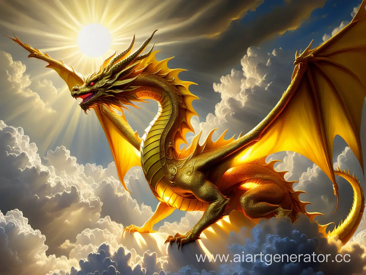 Radiant-Sun-Dragon-in-Yellow-Brilliance