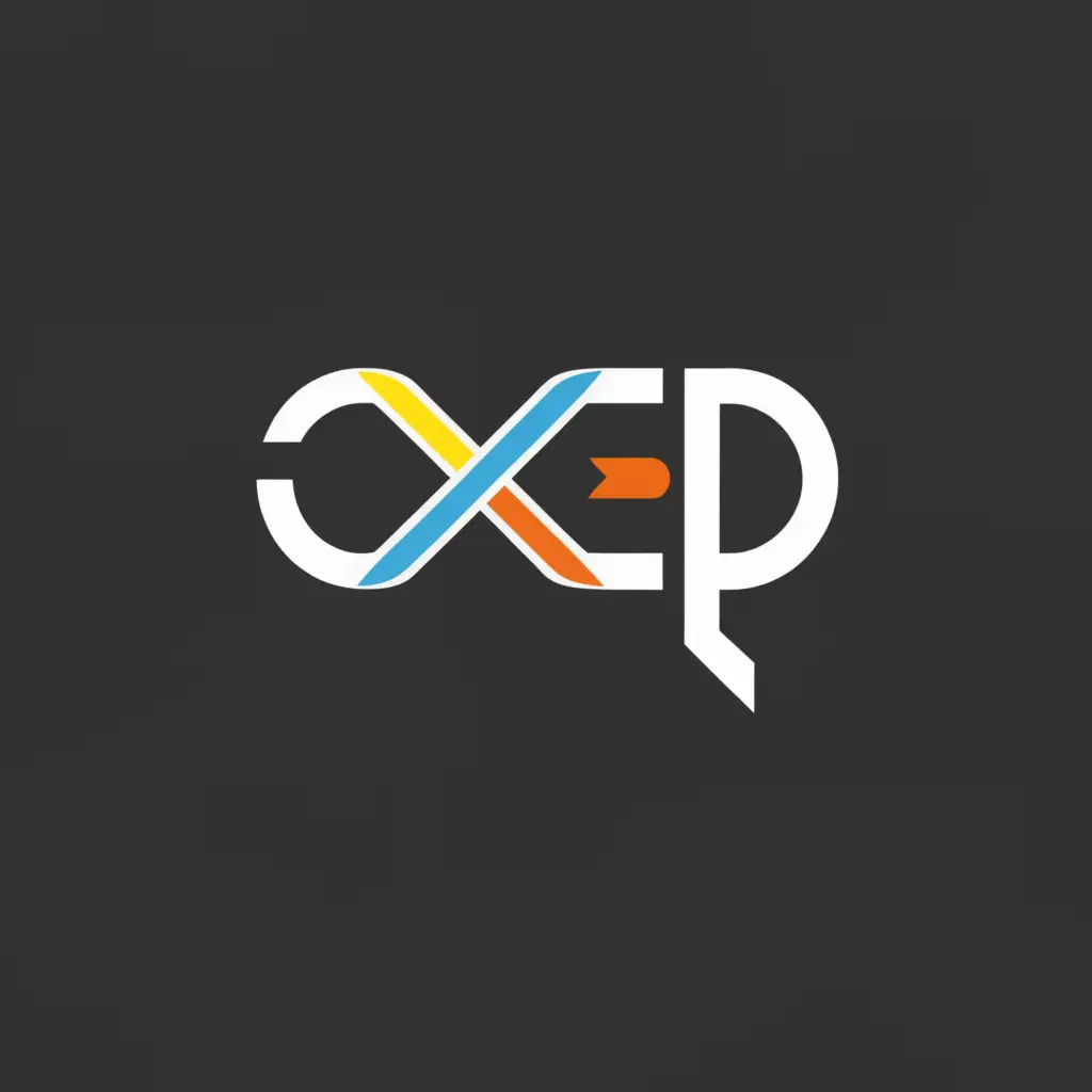 a logo design,with the text "XEP", main symbol:"""
TEXT
""",Moderate,clear background