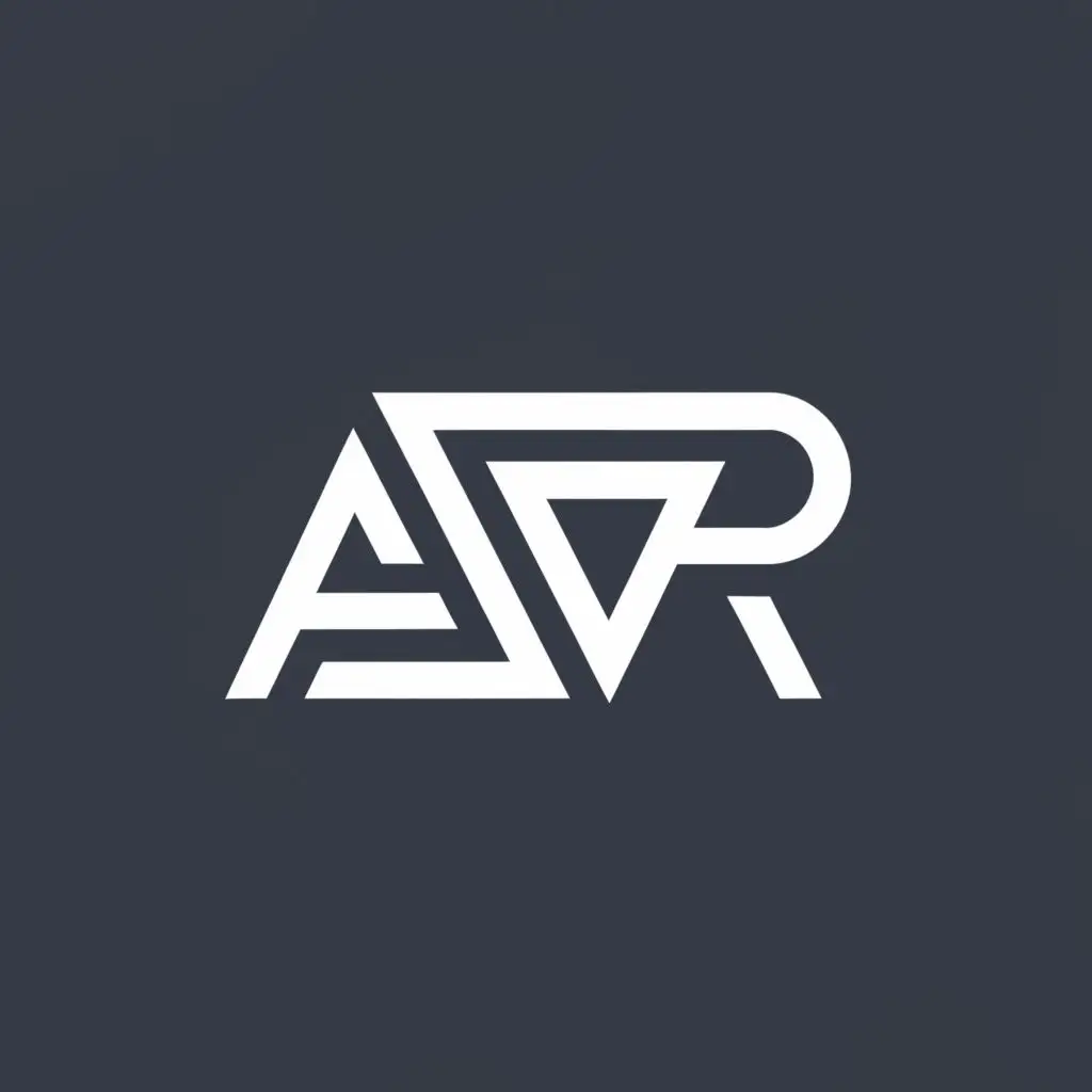 a logo design,with the text "AdR", main symbol:AdR
,Minimalistic,clear background