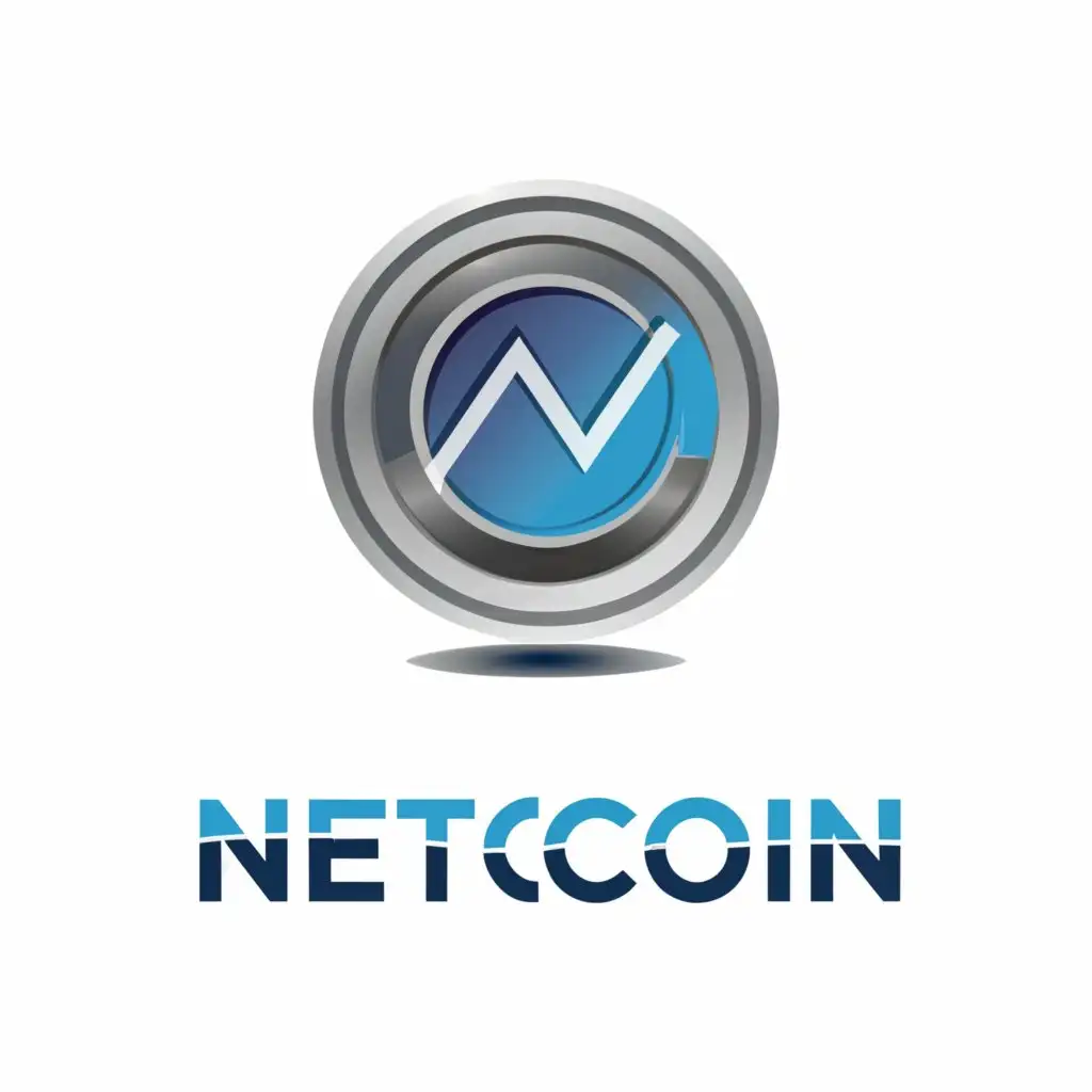 a logo design,with the text "Netcoin", main symbol:Coin,Moderate,be used in Internet industry,clear background