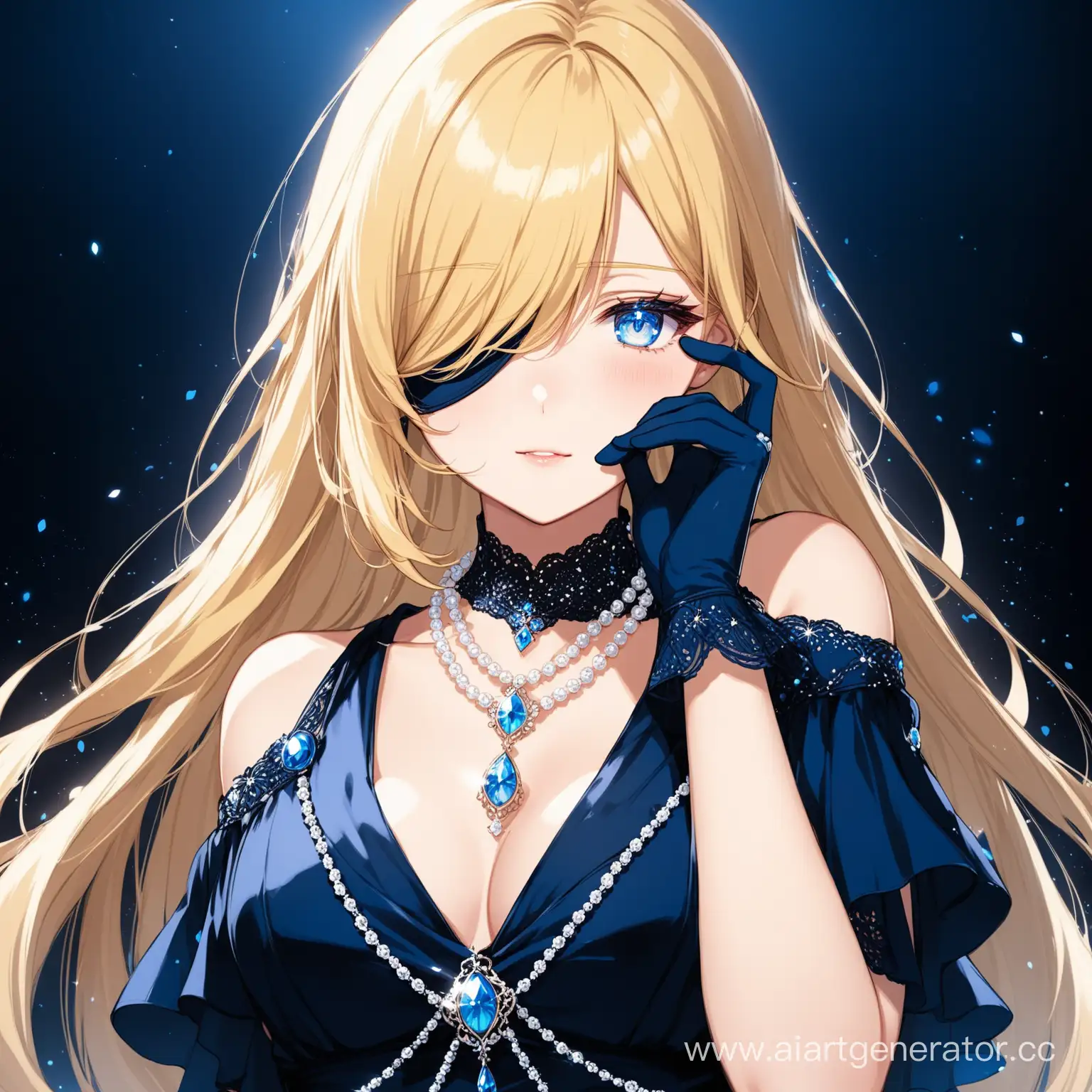 Elegant-Anime-Girl-with-Blue-Eyes-in-Luxurious-Dark-Blue-Dress